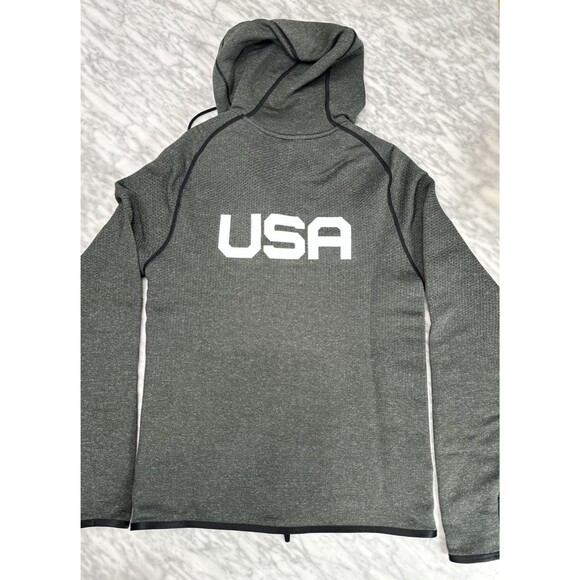 New Nike Pro Elite Team USA Woven Jacket/Hoodie CT4038-001 Grey Men's Small - Picture 3 of 9